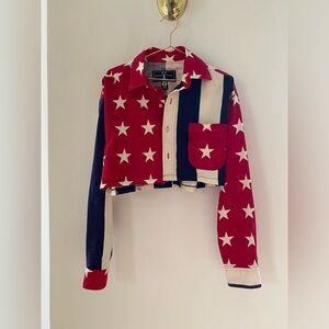 Vintage - American Vintage USA Cropped Flag Top M/L